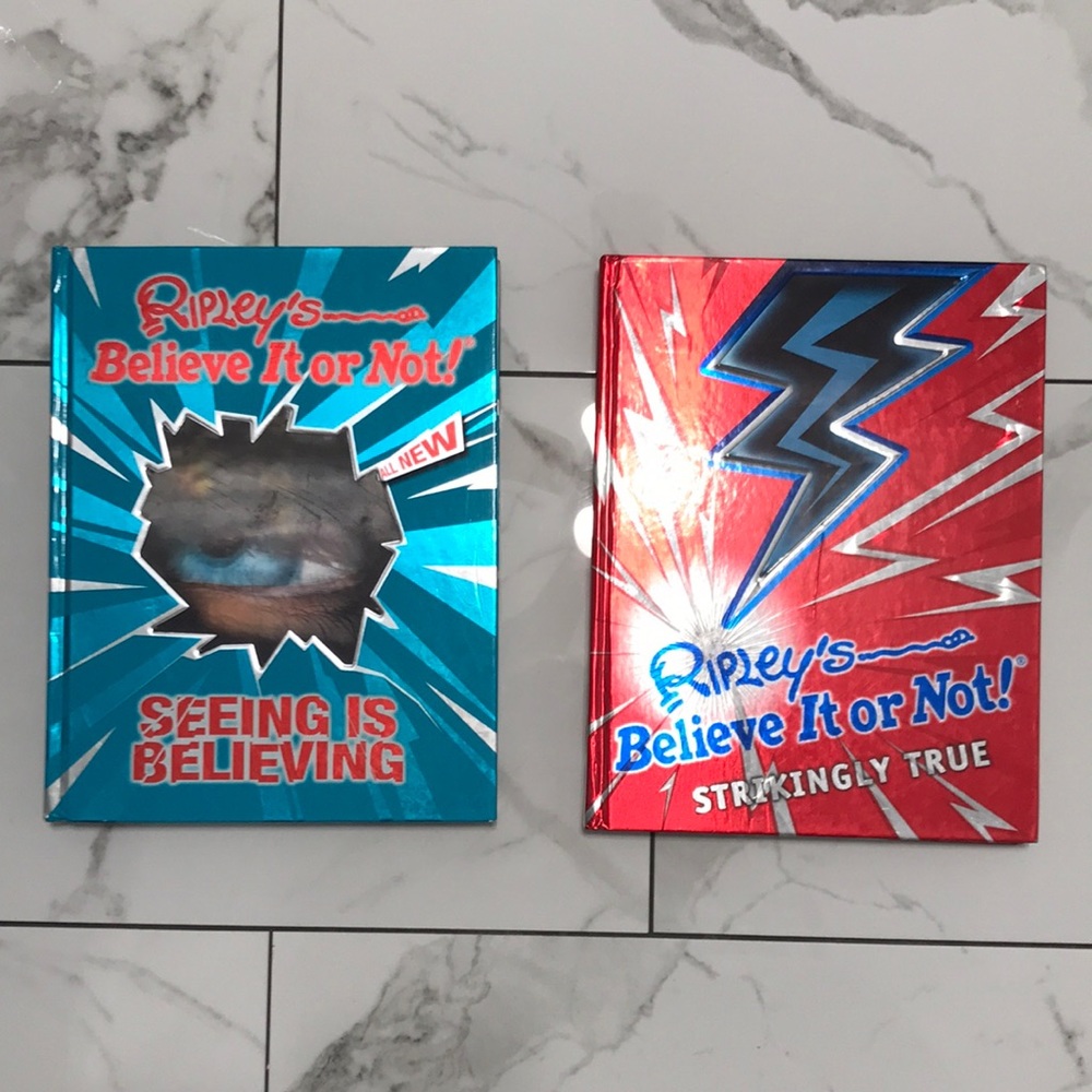 Ripley’s believe it or not books vol 6 & 8 seeing is believing & strikingly true